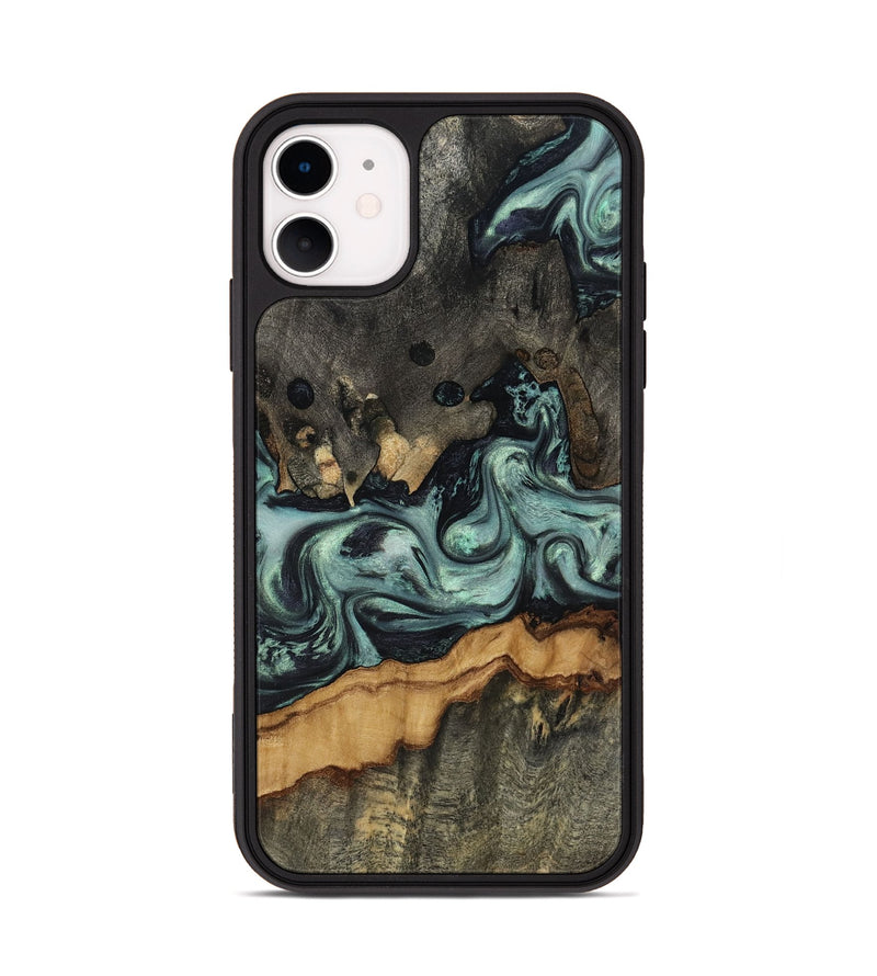 iPhone 11 Wood Phone Case - Zaiden (Green, 817662)