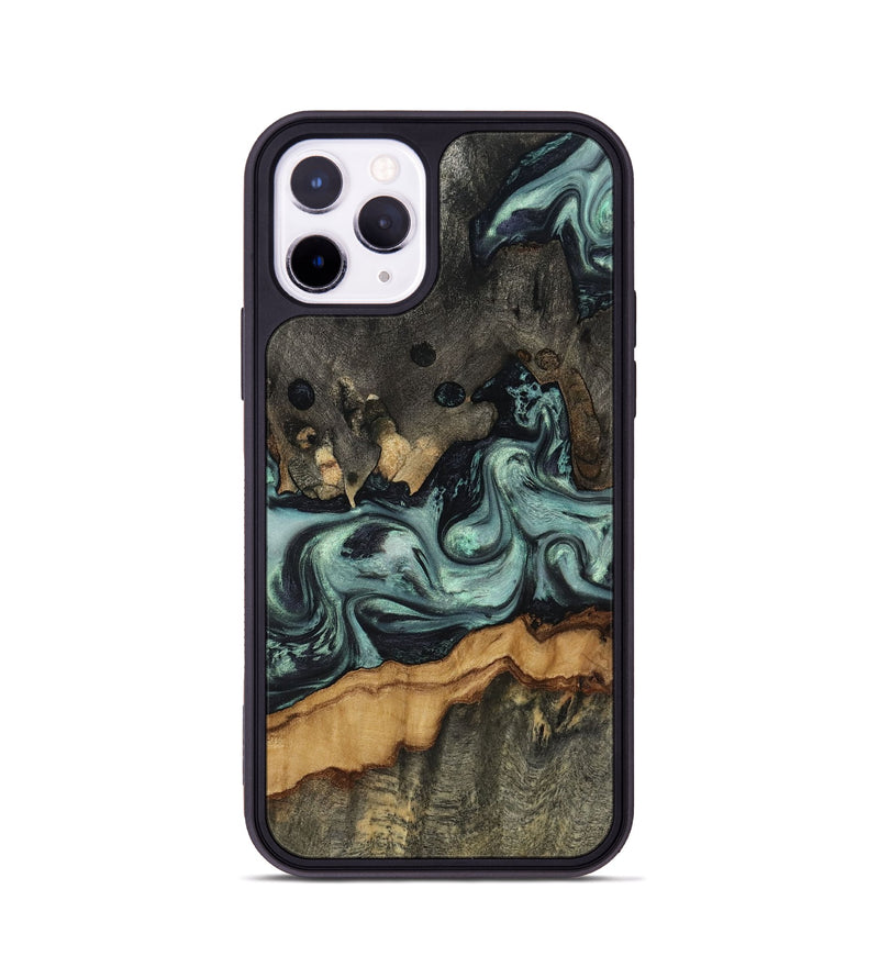 iPhone 11 Pro Wood Phone Case - Zaiden (Green, 817662)