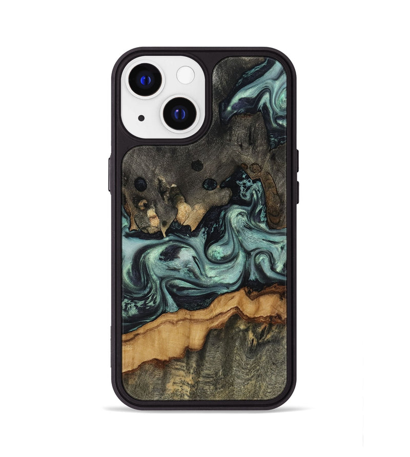 iPhone 13 Wood Phone Case - Zaiden (Green, 817662)