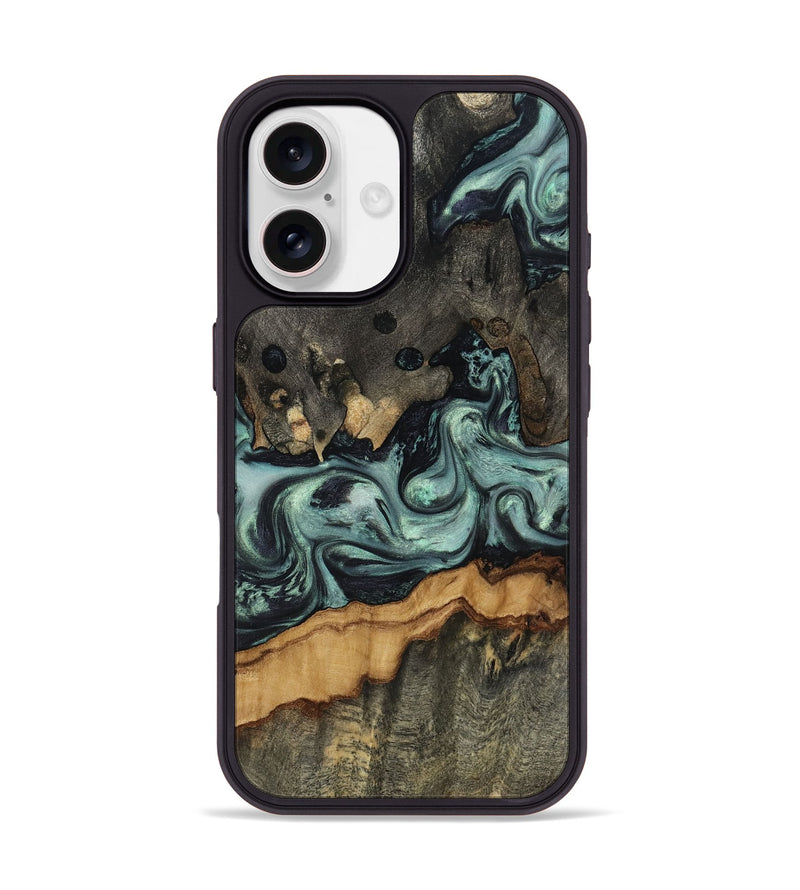 iPhone 17 Wood Phone Case - Zaiden (Green, 817662)