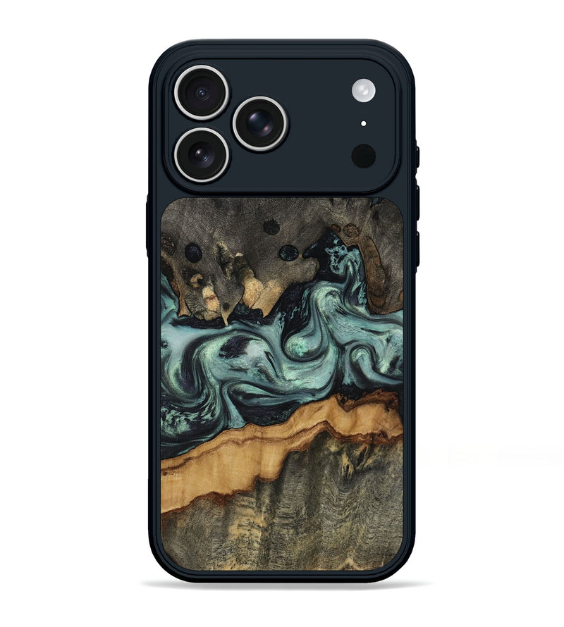 iPhone 17 Pro Max Wood Phone Case - Zaiden (Green, 817662)
