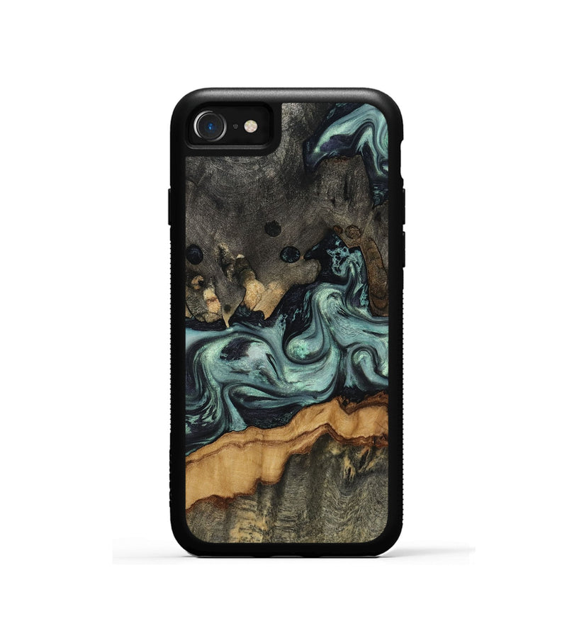 iPhone SE Wood Phone Case - Zaiden (Green, 817662)