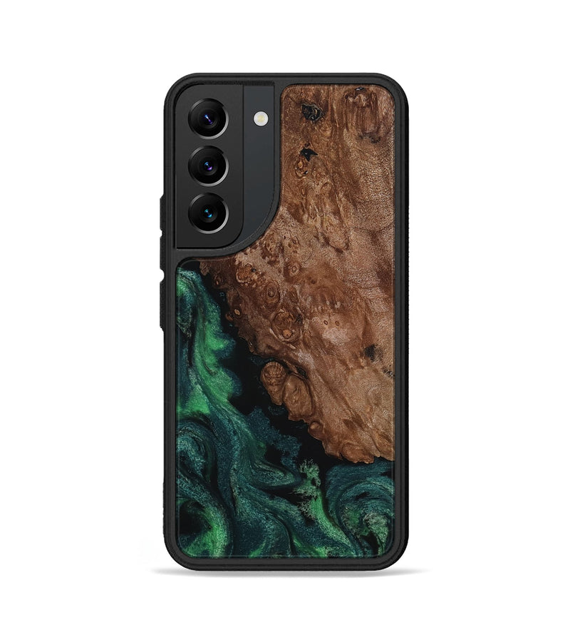 Galaxy S22 Wood Phone Case - Jolie (Green, 817663)