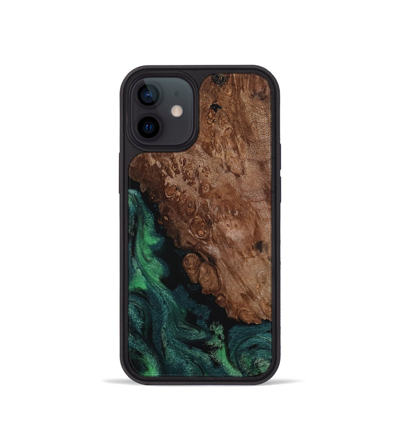 iPhone 12 mini Wood Phone Case - Jolie (Green, 817663)