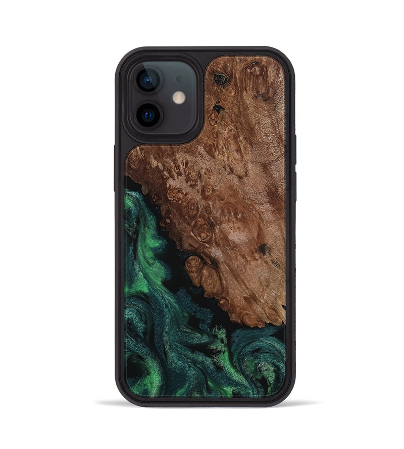iPhone 12 Wood Phone Case - Jolie (Green, 817663)