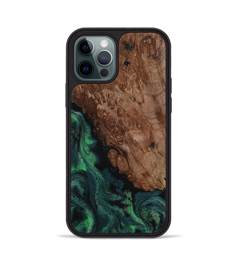 iPhone 12 Pro Wood Phone Case - Jolie (Green, 817663)