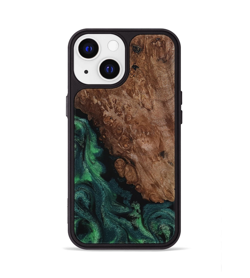iPhone 13 Wood Phone Case - Jolie (Green, 817663)