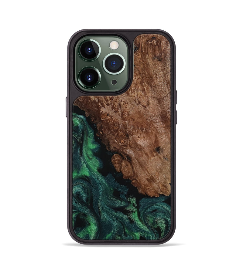 iPhone 13 Pro Wood Phone Case - Jolie (Green, 817663)