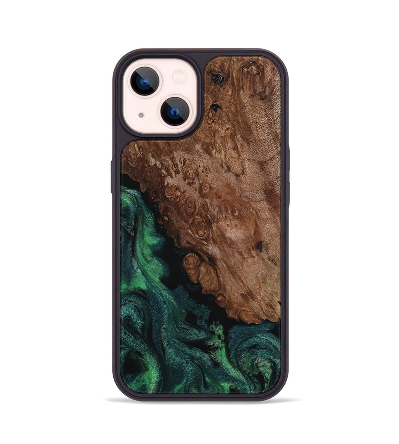 iPhone 14 Wood Phone Case - Jolie (Green, 817663)