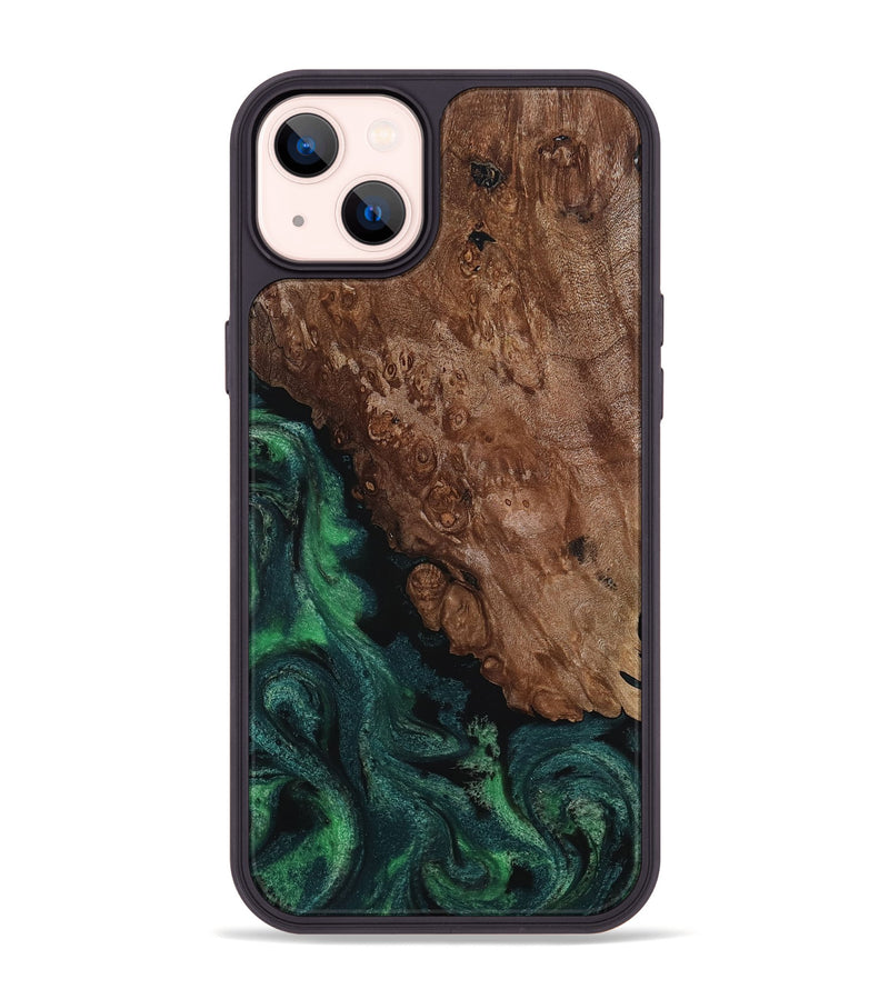 iPhone 14 Plus Wood Phone Case - Jolie (Green, 817663)