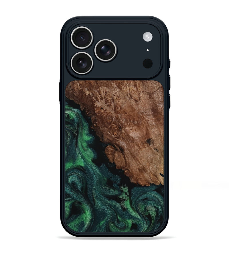 iPhone 17 Pro Max Wood Phone Case - Jolie (Green, 817663)