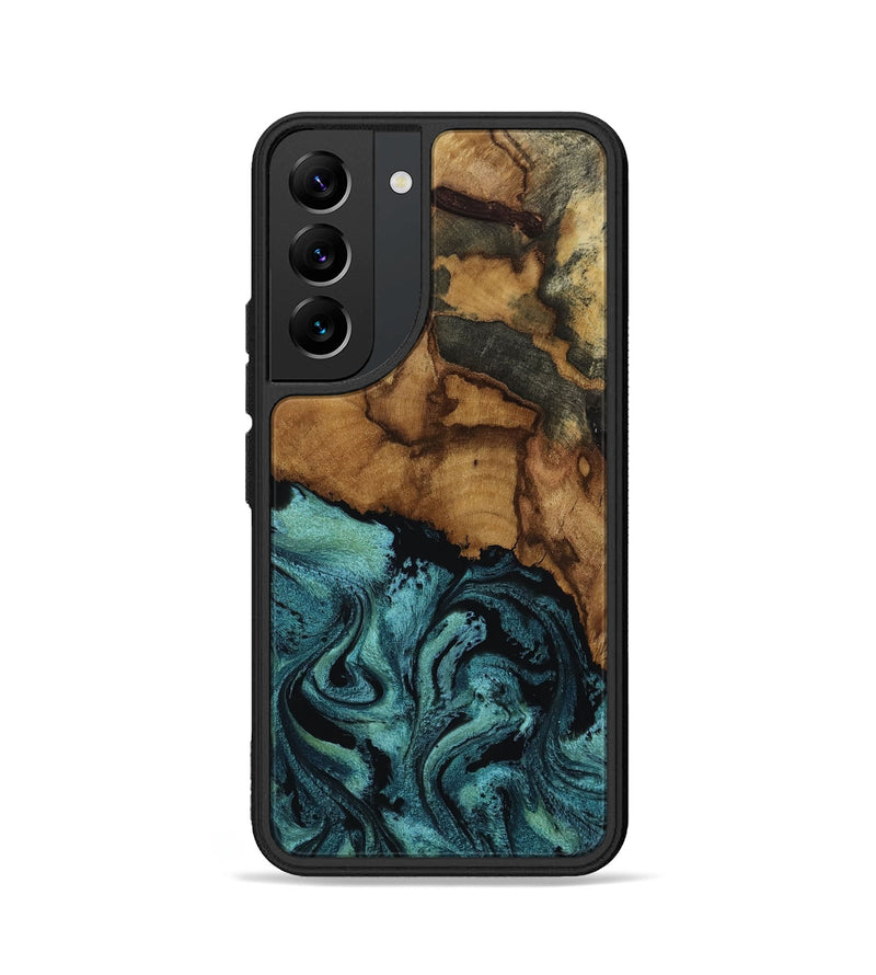 Galaxy S22 Wood Phone Case - Lulu (Green, 817664)
