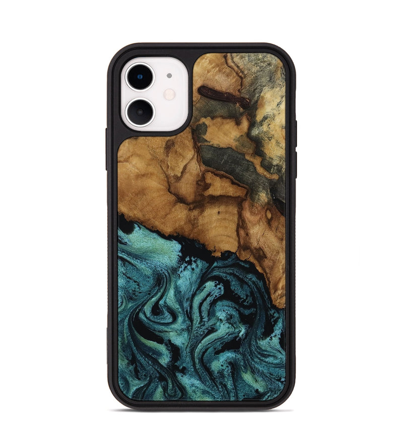 iPhone 11 Wood Phone Case - Lulu (Green, 817664)