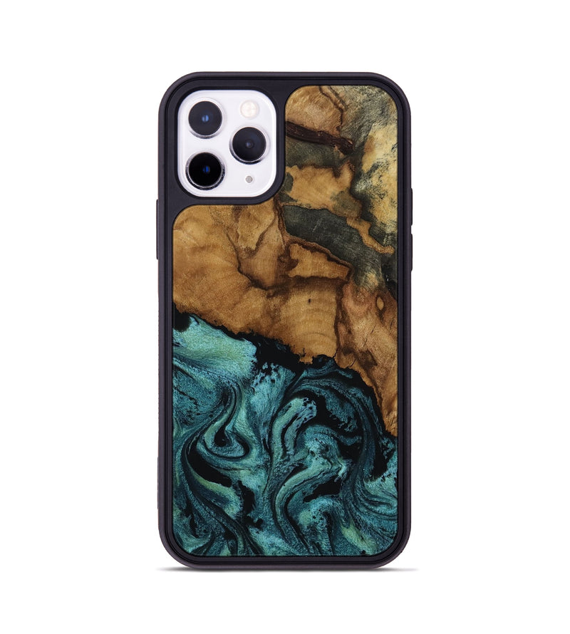 iPhone 11 Pro Wood Phone Case - Lulu (Green, 817664)