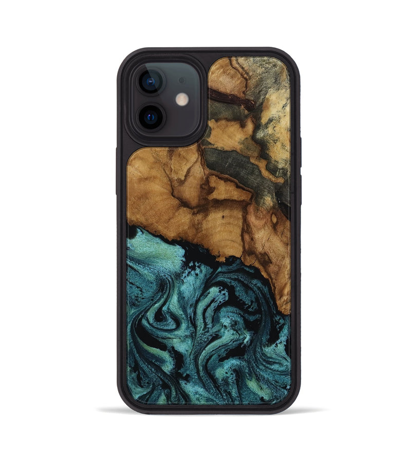 iPhone 12 Wood Phone Case - Lulu (Green, 817664)
