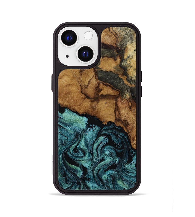 iPhone 13 Wood Phone Case - Lulu (Green, 817664)