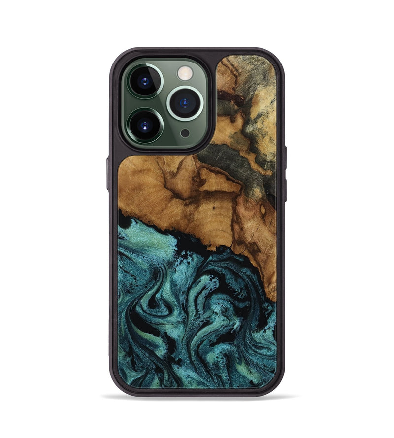 iPhone 13 Pro Wood Phone Case - Lulu (Green, 817664)