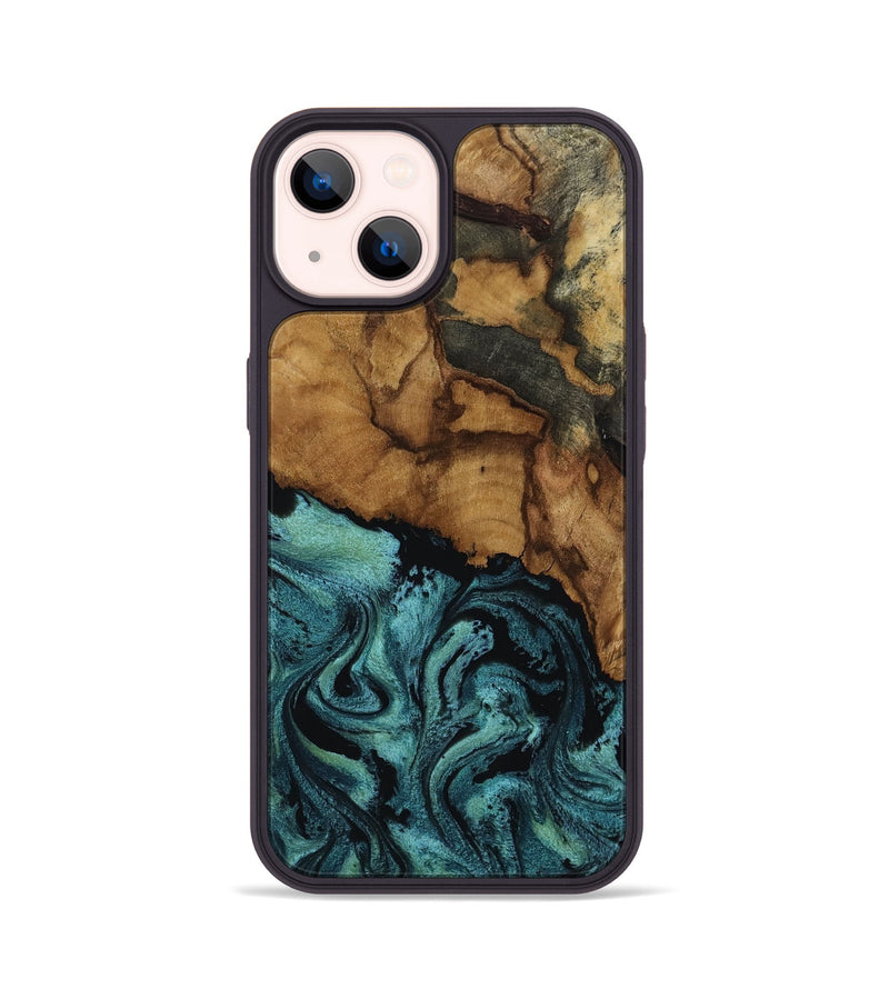 iPhone 14 Wood Phone Case - Lulu (Green, 817664)