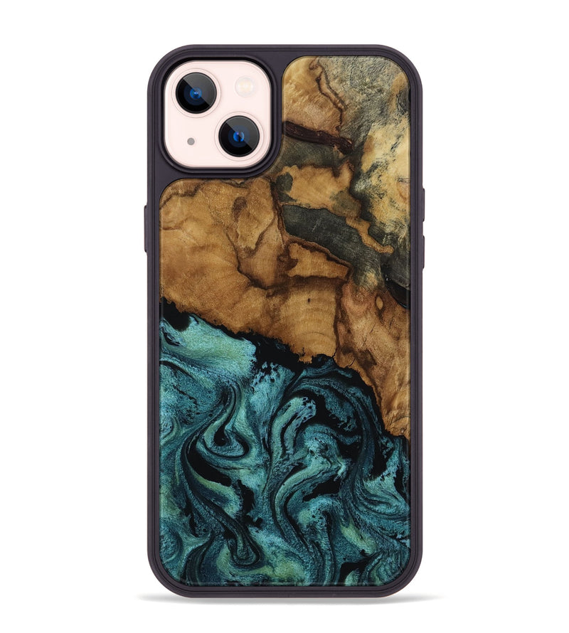 iPhone 14 Plus Wood Phone Case - Lulu (Green, 817664)
