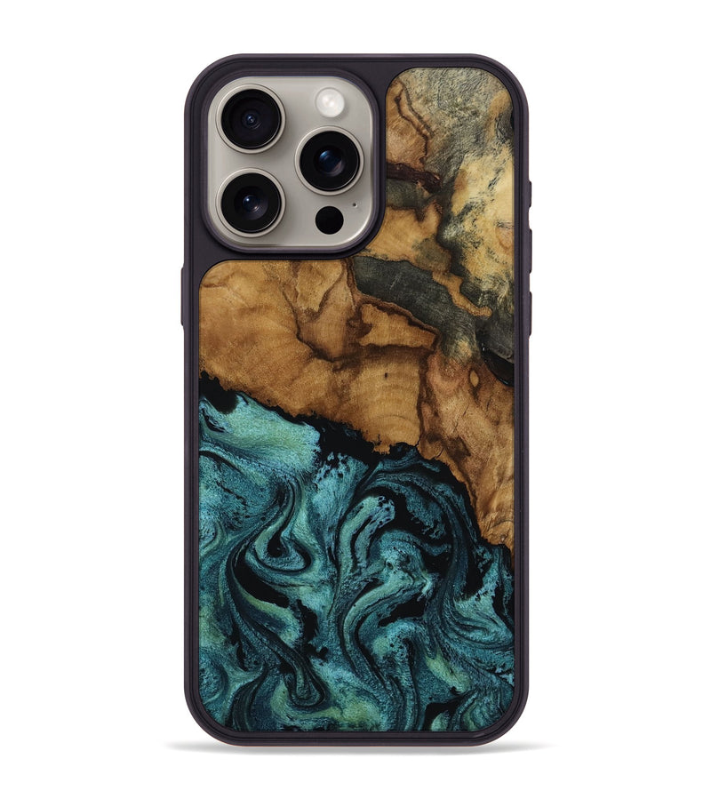 iPhone 15 Pro Max Wood Phone Case - Lulu (Green, 817664)
