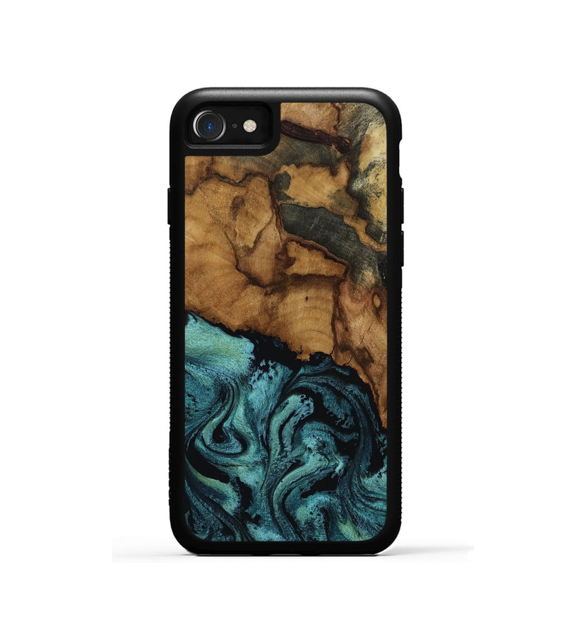 iPhone SE Wood Phone Case - Lulu (Green, 817664)