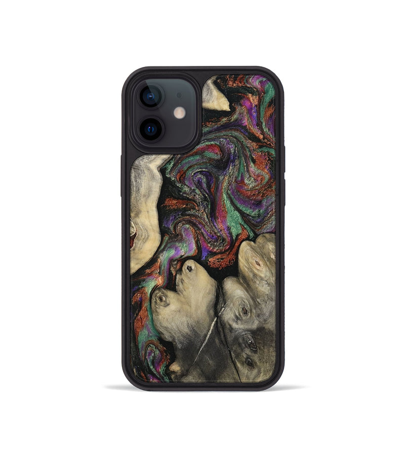iPhone 12 mini Wood Phone Case - Doyle (Green, 817665)