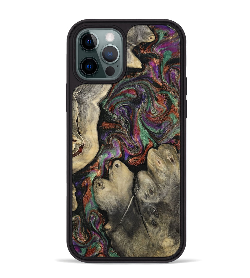 iPhone 12 Pro Max Wood Phone Case - Doyle (Green, 817665)