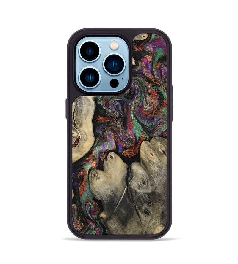 iPhone 14 Pro Wood Phone Case - Doyle (Green, 817665)