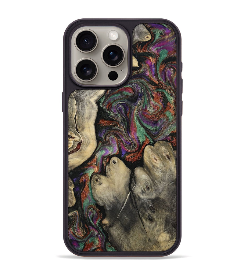 iPhone 15 Pro Max Wood Phone Case - Doyle (Green, 817665)