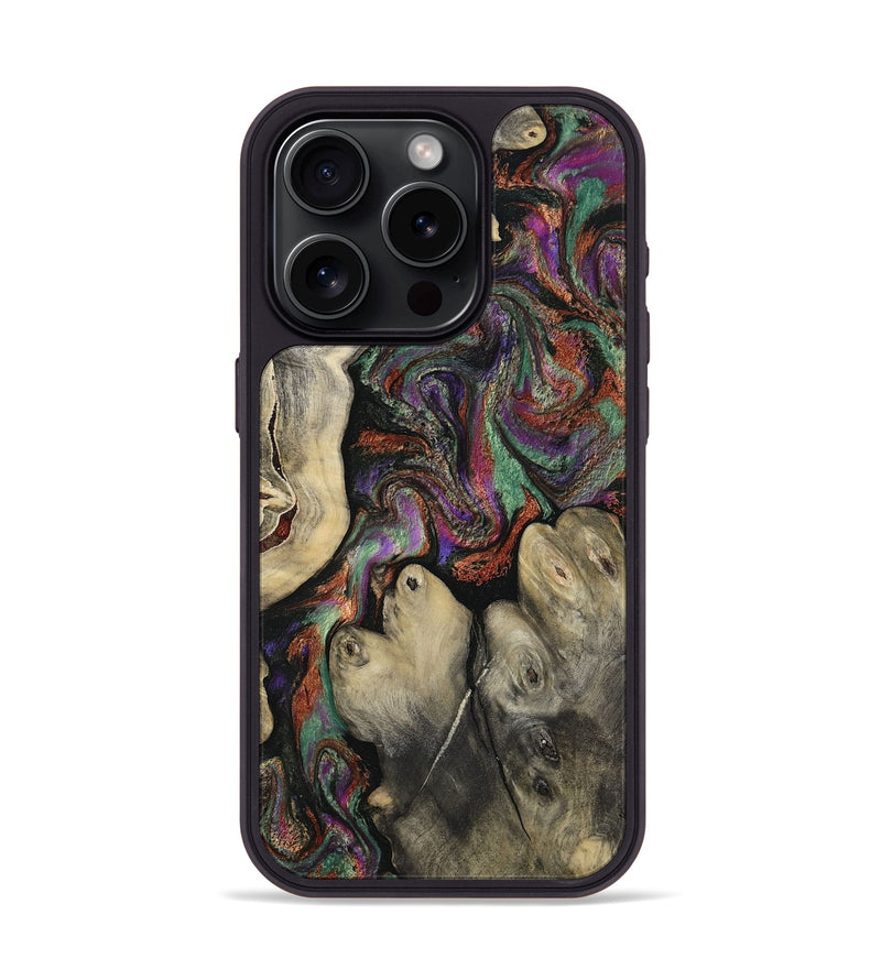 iPhone 15 Pro Wood Phone Case - Doyle (Green, 817665)