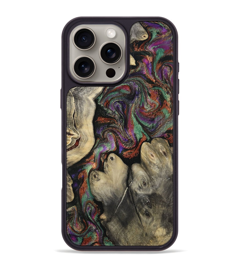 iPhone 16 Pro Max Wood Phone Case - Doyle (Green, 817665)