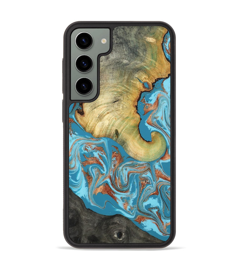 Galaxy S23 Plus Wood Phone Case - Taliyah (Teal & Gold, 817668)