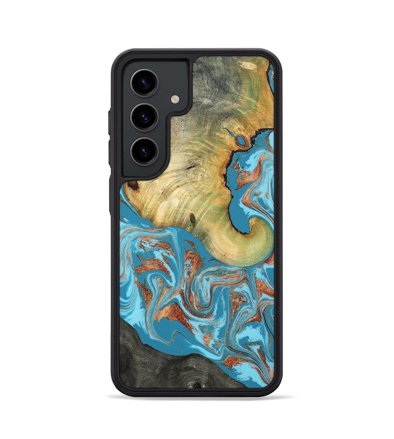 Galaxy S24 Wood Phone Case - Taliyah (Teal & Gold, 817668)