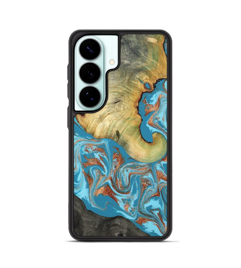 Galaxy S26 Wood Phone Case - Taliyah (Teal & Gold, 817668)