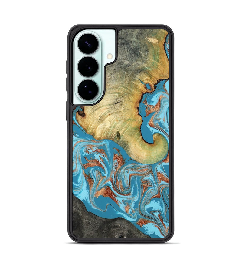Galaxy S26 Plus Wood Phone Case - Taliyah (Teal & Gold, 817668)