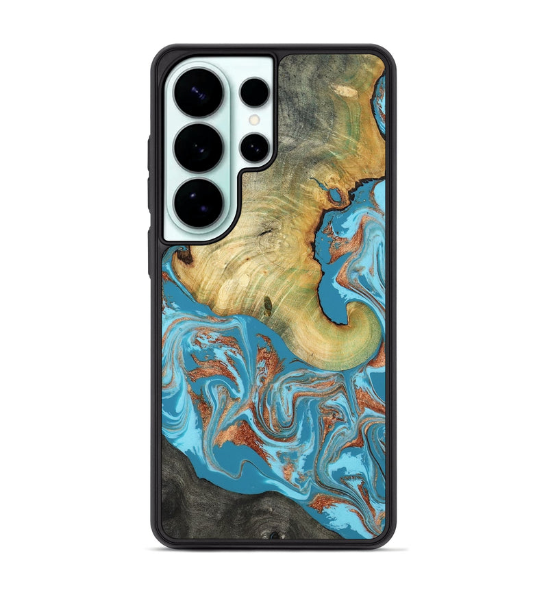 Galaxy S26 Ultra Wood Phone Case - Taliyah (Teal & Gold, 817668)