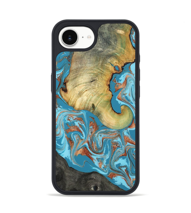 iPhone 17e Wood Phone Case - Taliyah (Teal & Gold, 817668)
