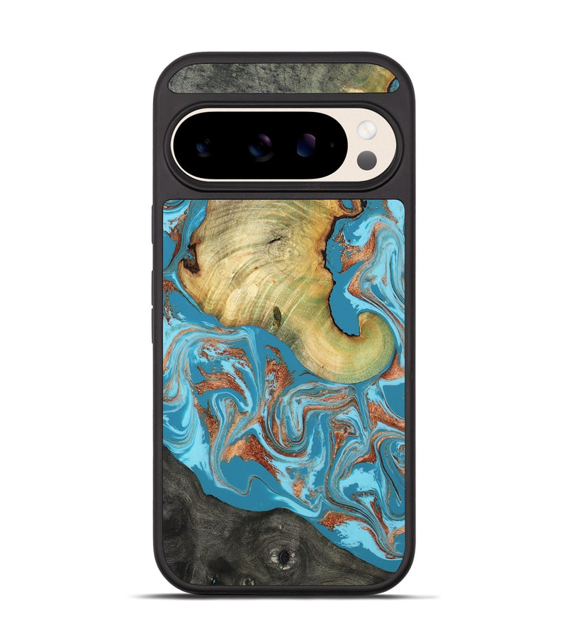 Pixel 10 Wood Phone Case - Taliyah (Teal & Gold, 817668)