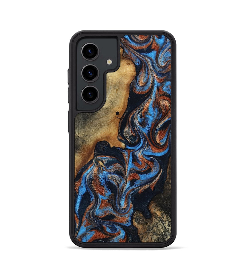 Galaxy S24 Wood Phone Case - Ami (Teal & Gold, 817670)