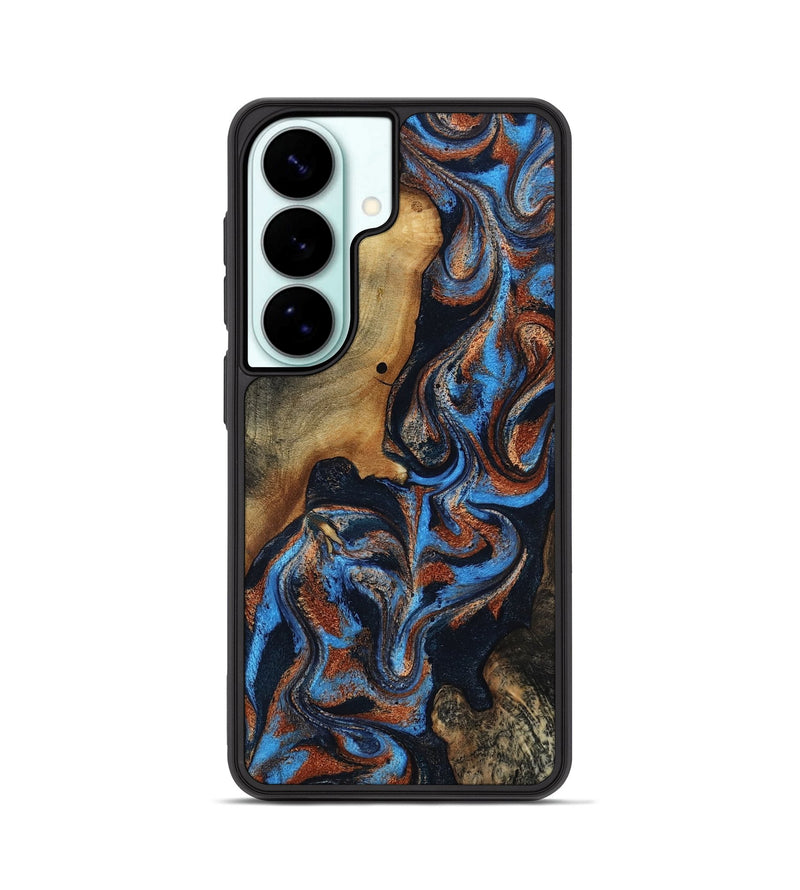 Galaxy S26 Wood Phone Case - Ami (Teal & Gold, 817670)