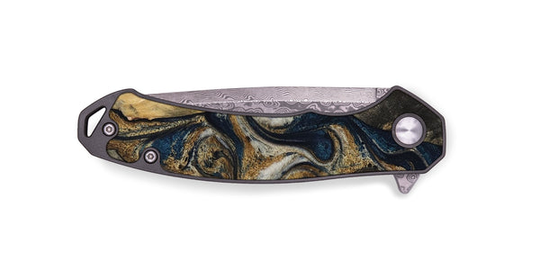 EDC Wood Pocket Knife - Massimo (Black & White, 817673)