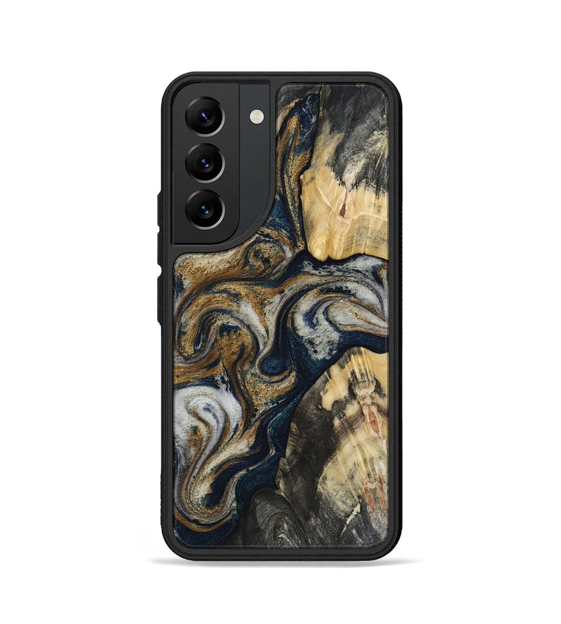 Galaxy S22 Wood Phone Case - Massimo (Black & White, 817673)