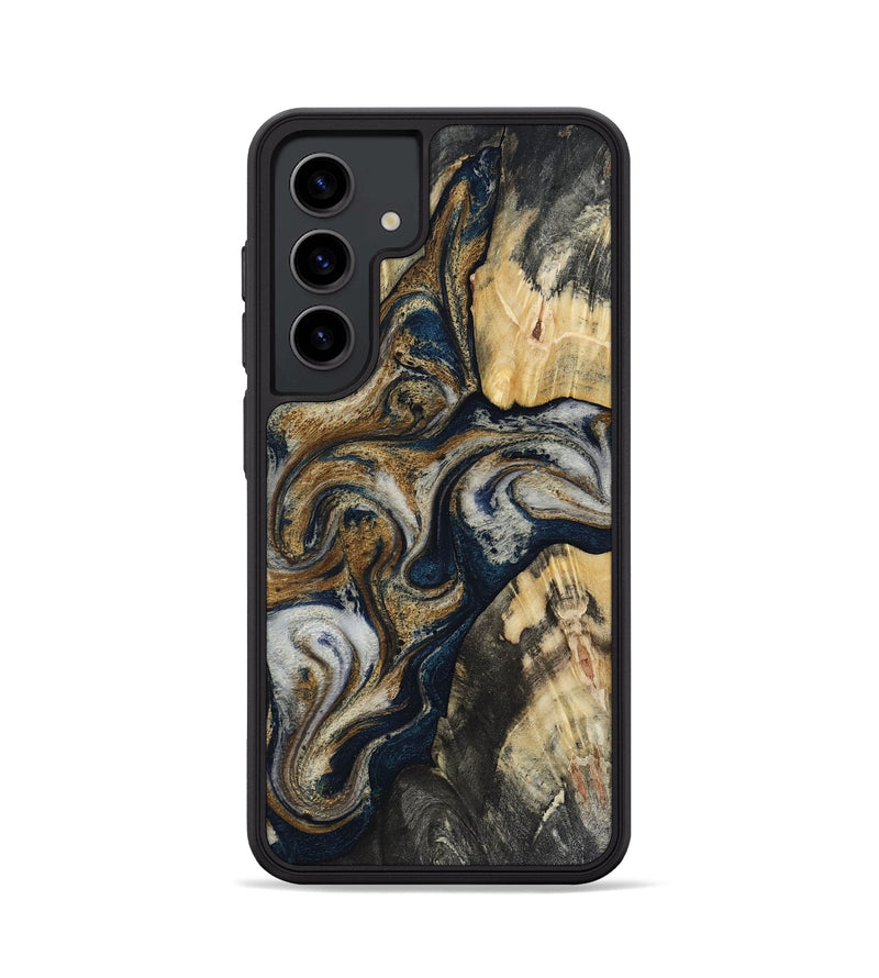 Galaxy S24 Wood Phone Case - Massimo (Black & White, 817673)