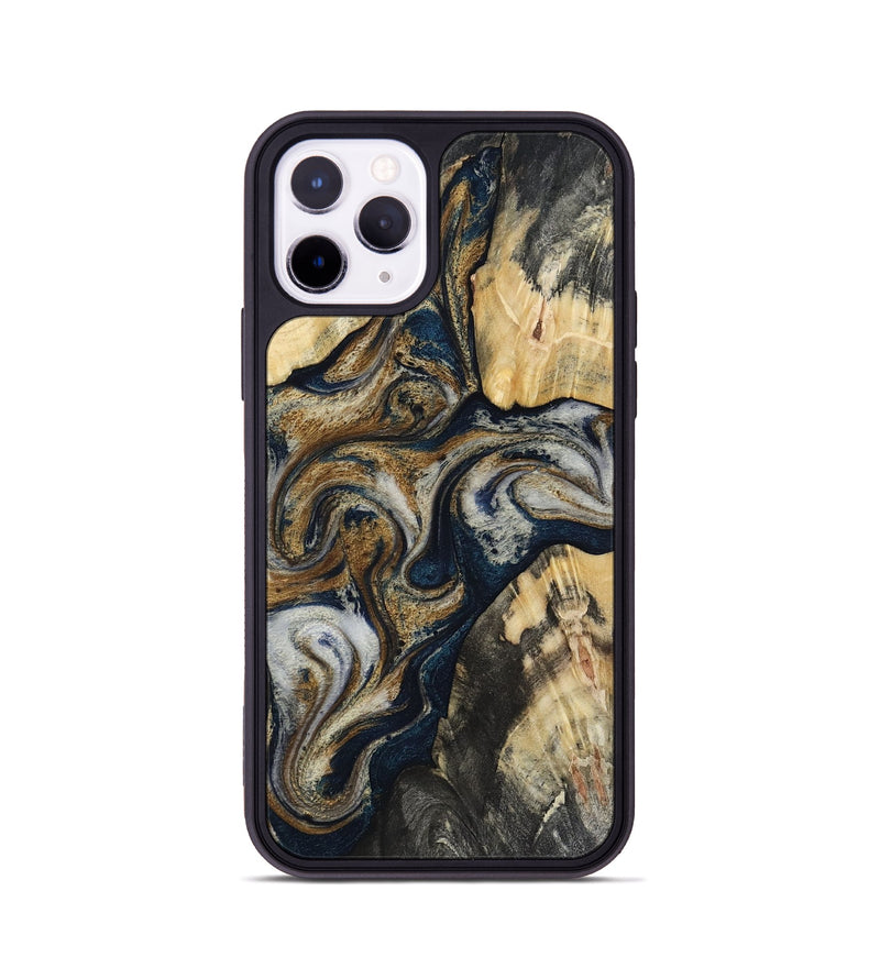 iPhone 11 Pro Wood Phone Case - Massimo (Black & White, 817673)