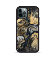 iPhone 12 Pro Wood Phone Case - Massimo (Black & White, 817673)