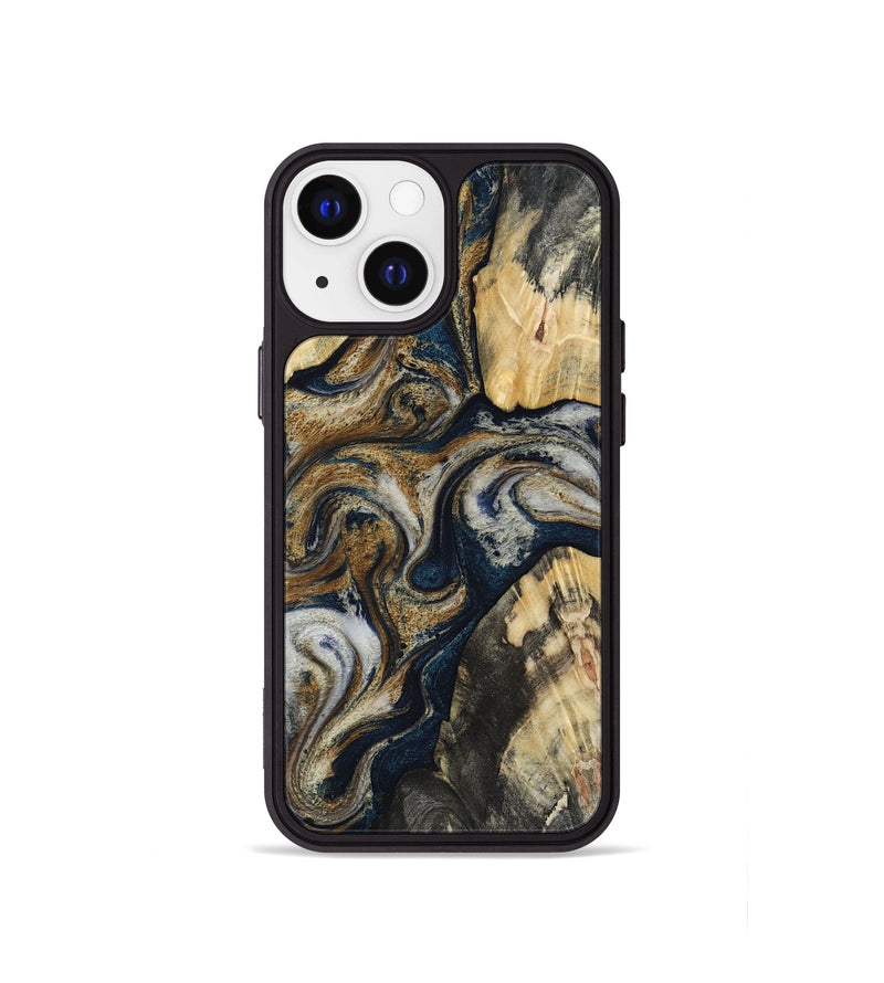 iPhone 13 mini Wood Phone Case - Massimo (Black & White, 817673)