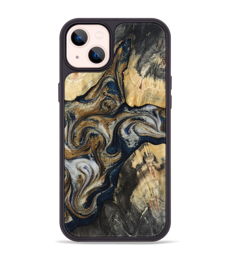 iPhone 14 Plus Wood Phone Case - Massimo (Black & White, 817673)