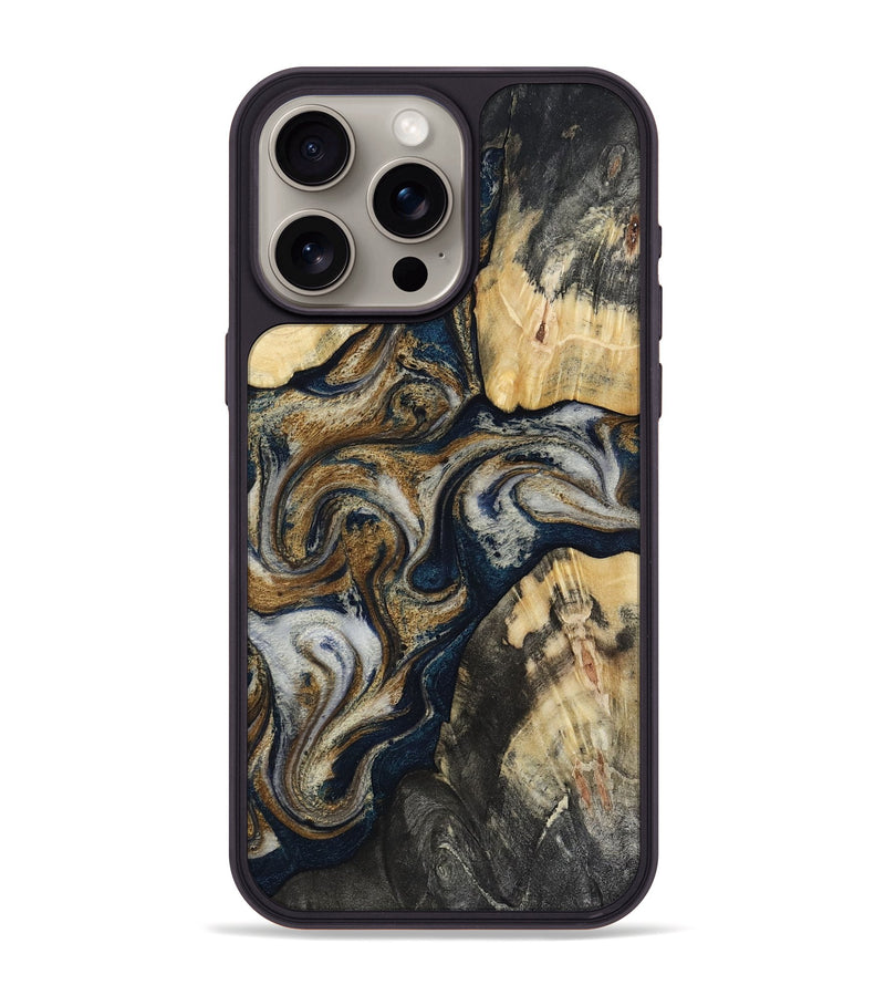 iPhone 15 Pro Max Wood Phone Case - Massimo (Black & White, 817673)