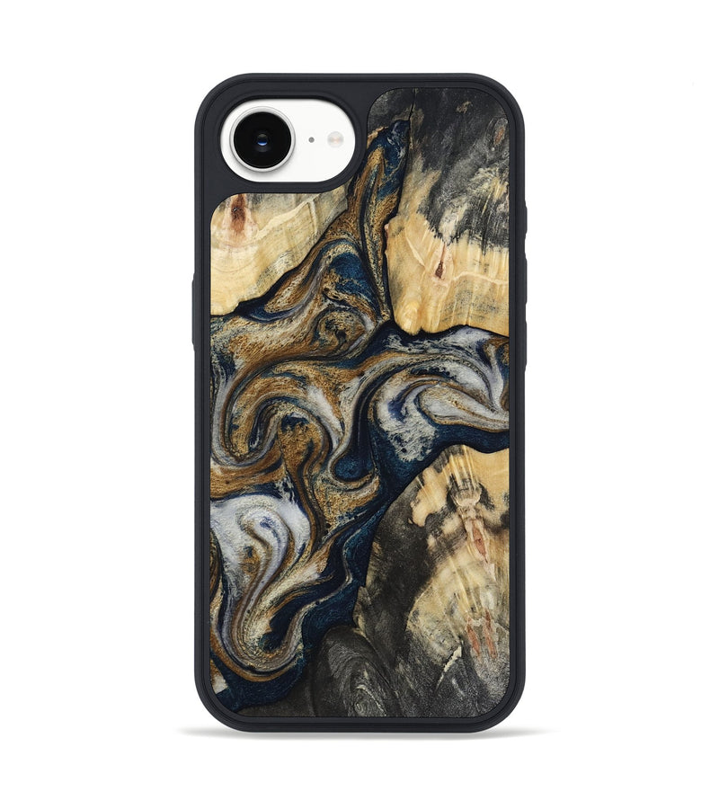 iPhone 16e Wood Phone Case - Massimo (Black & White, 817673)