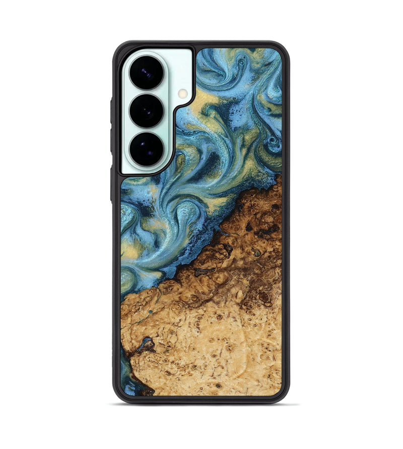 Galaxy S26 Plus Wood Phone Case - Marlin (Teal & Gold, 817674)